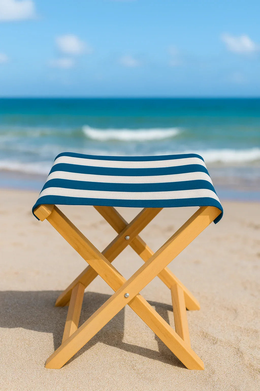 Portable Beach Chair - Beech Wood - Multi Color - 40×35×60 cm - Cataloug
