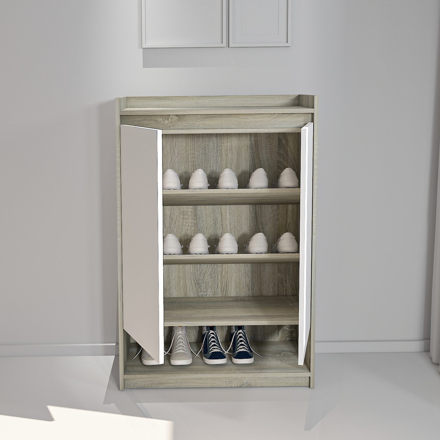 Shoe Cabinet - Multi Color - MDF - 120x80x35 cm