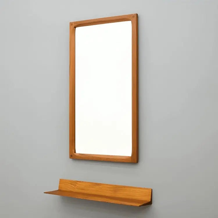 Mirror with shelf - NW -Brown 60x3x110 cm