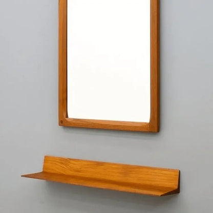 Mirror with shelf - NW -Brown 60x3x110 cm