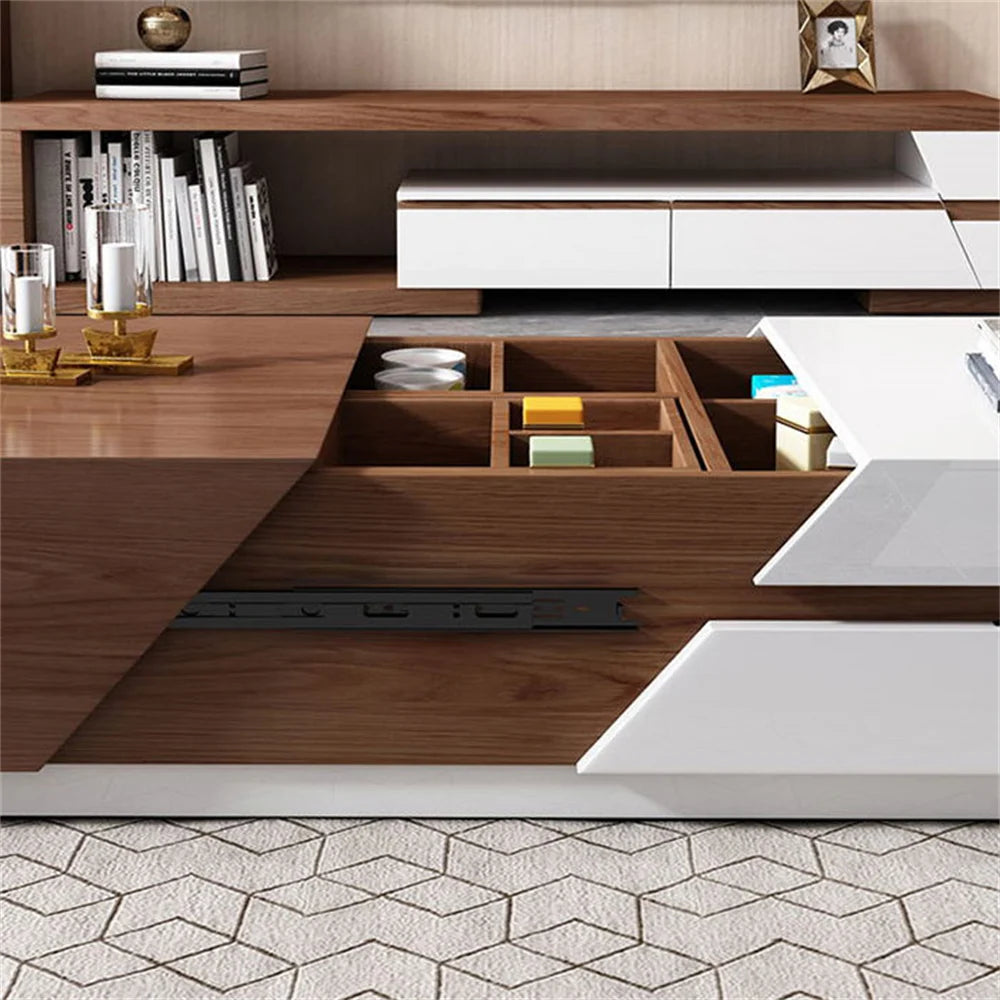 Bundle of TV Table with Coffee Table - MDF Wood - Multi Color