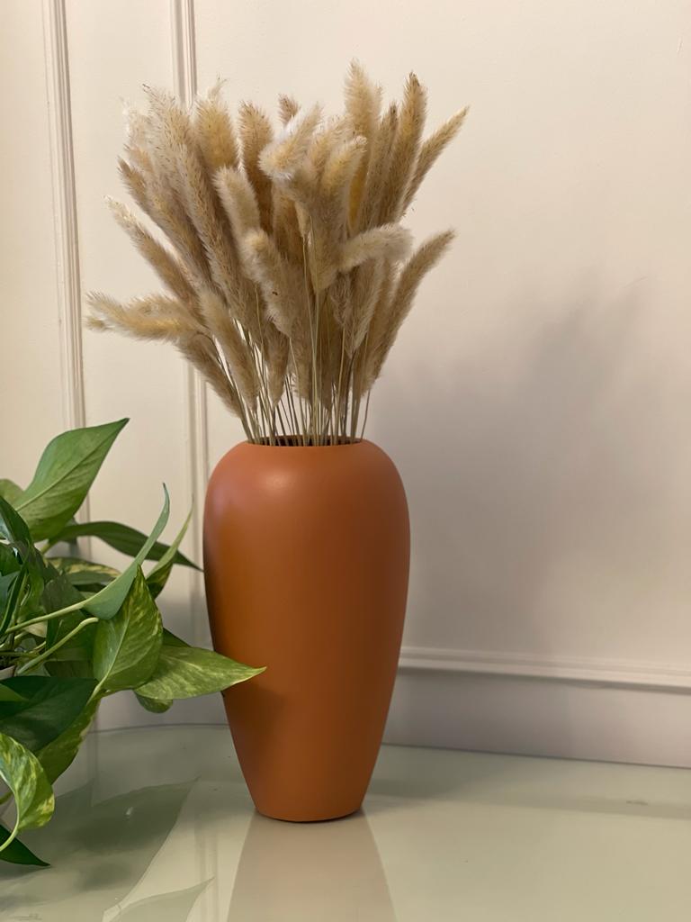 مزهرية - فخار- طوبي - 14×30 سم