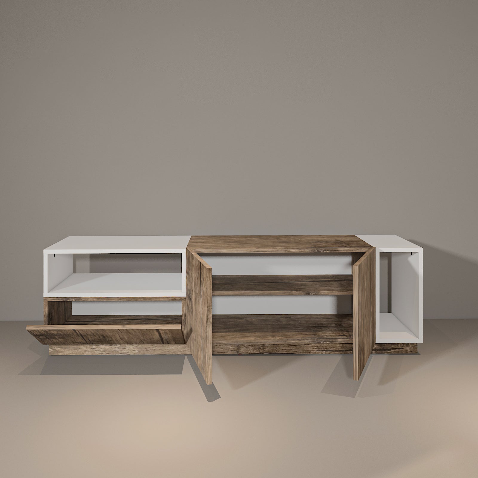 TV Unit - MDF - Multi Color - 160x35x45 cm