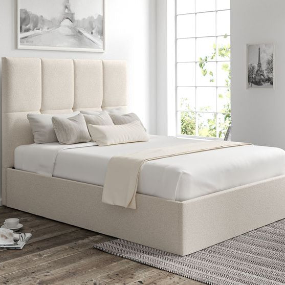 سرير - خشب ام دي اف - بيج - متعدد المقاسات