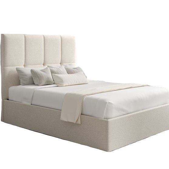 سرير - خشب ام دي اف - بيج - متعدد المقاسات