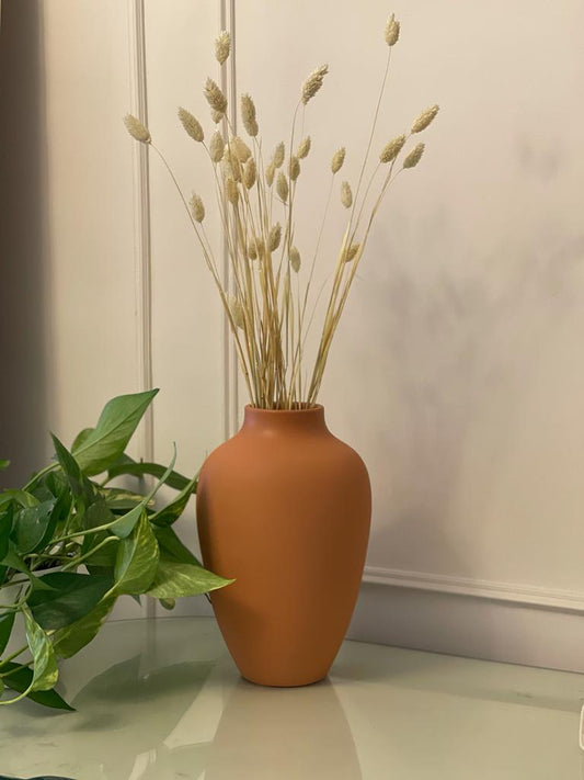 Pottery Vase-Pirde - Brick - 8x30 cm