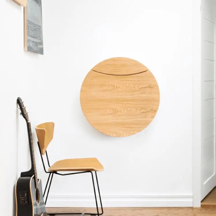 مكتب حائطي - لون خشبي - 70x18x70 سم