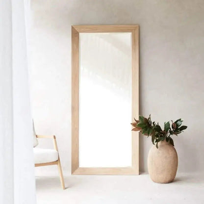 Mirror with frame -NW-Wooden color - 77x3x175 cm
