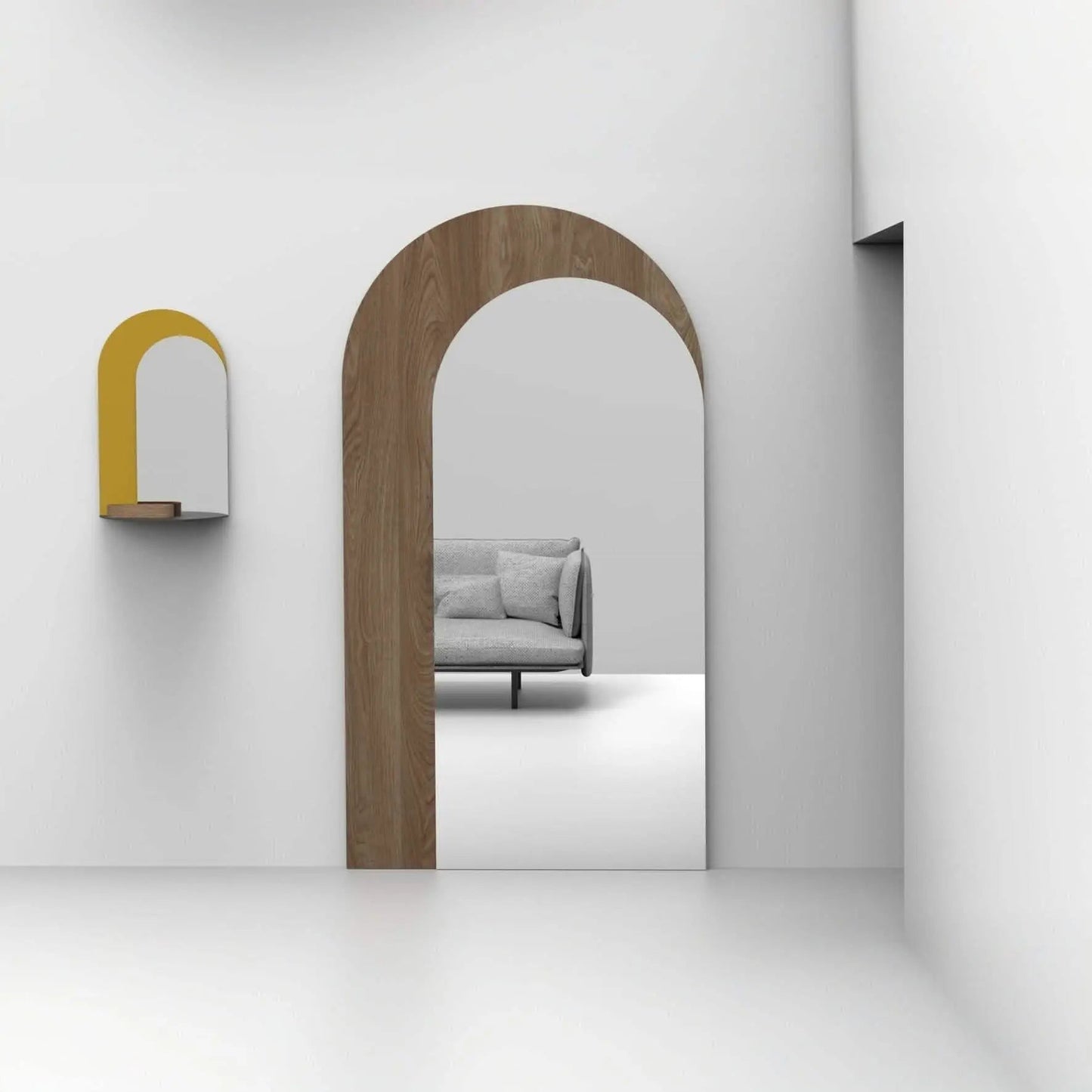 Mirror - NW - Brown - 77x3x183 cm