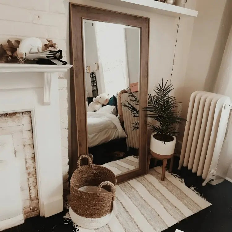 Mirror -NW- Brown - 77x4x178 cm