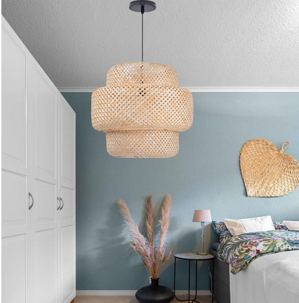 مصباح سقف - بيج - 38 × 38 × 38 سم