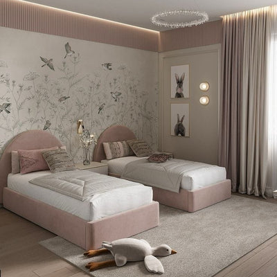 Bed - MDF Wood - Pink - Multi Size