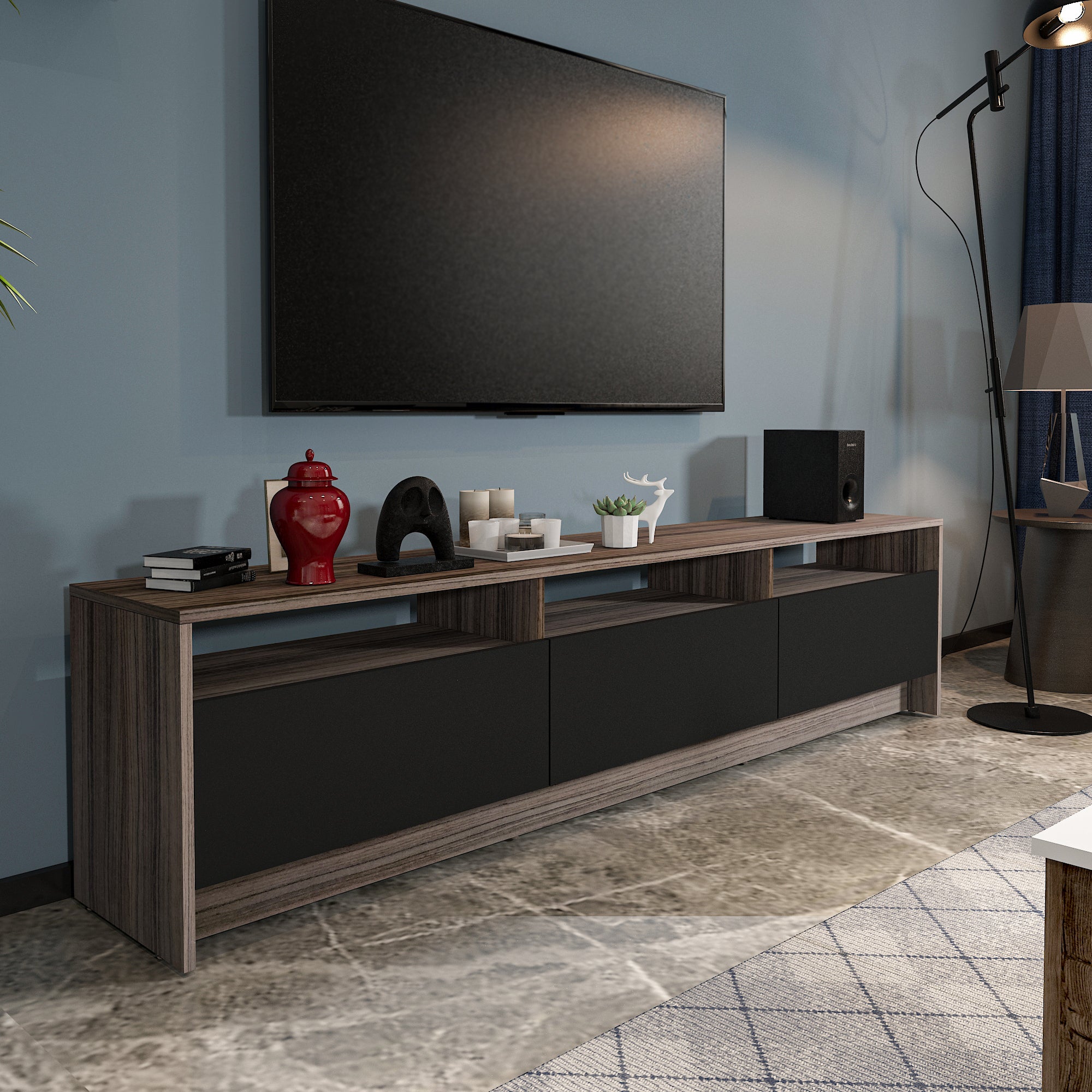 TV Unit - MDF - Multi Color - 200x35x48 cm
