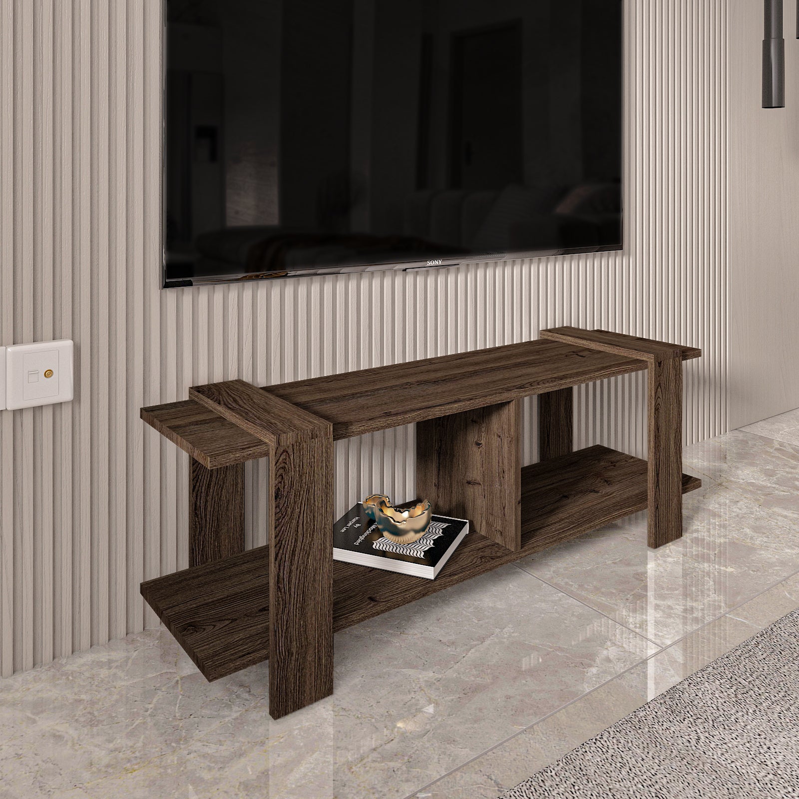 TV Unit - Multi Color - MDF - 120x30x43 cm