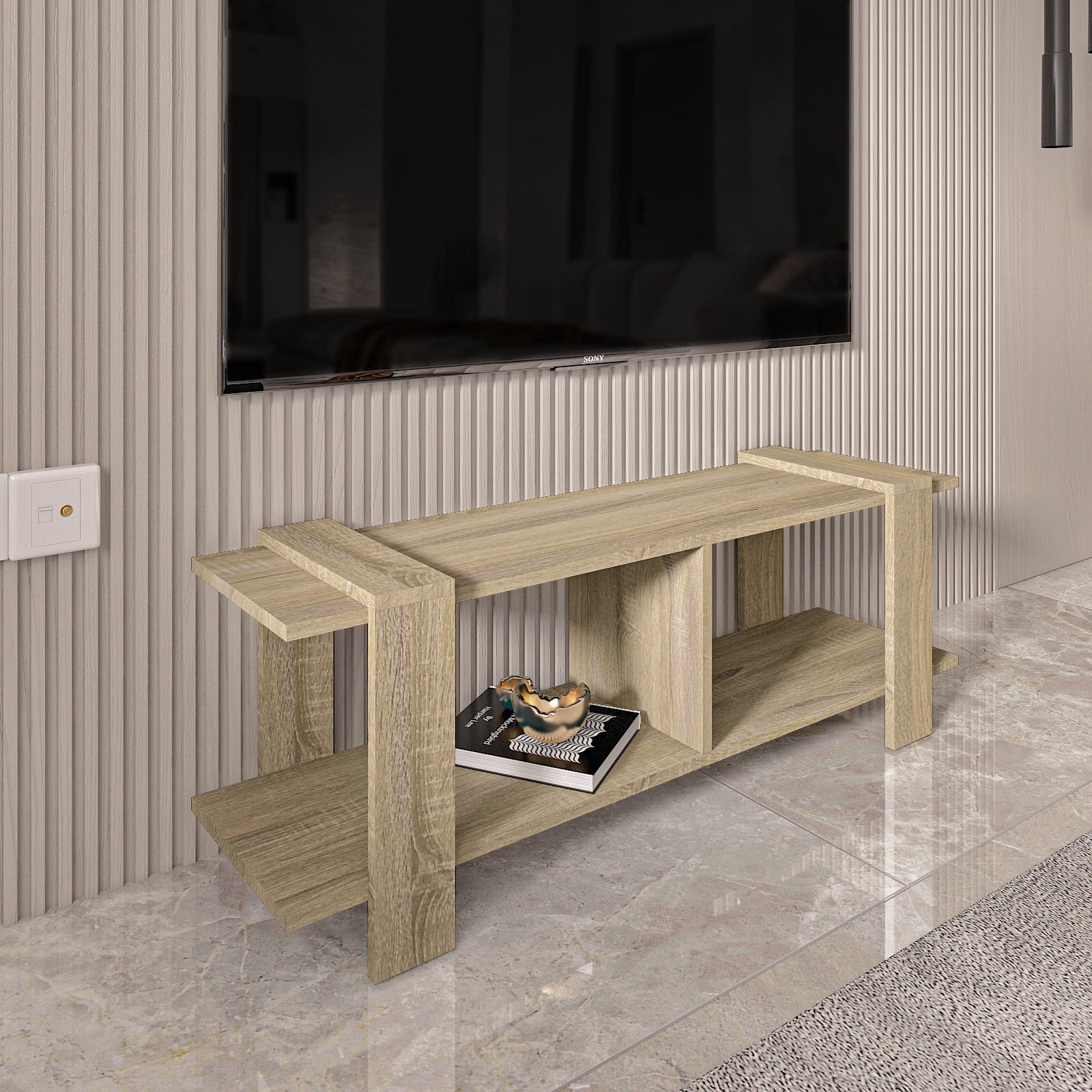 TV Unit - Multi Color - MDF - 120x30x43 cm