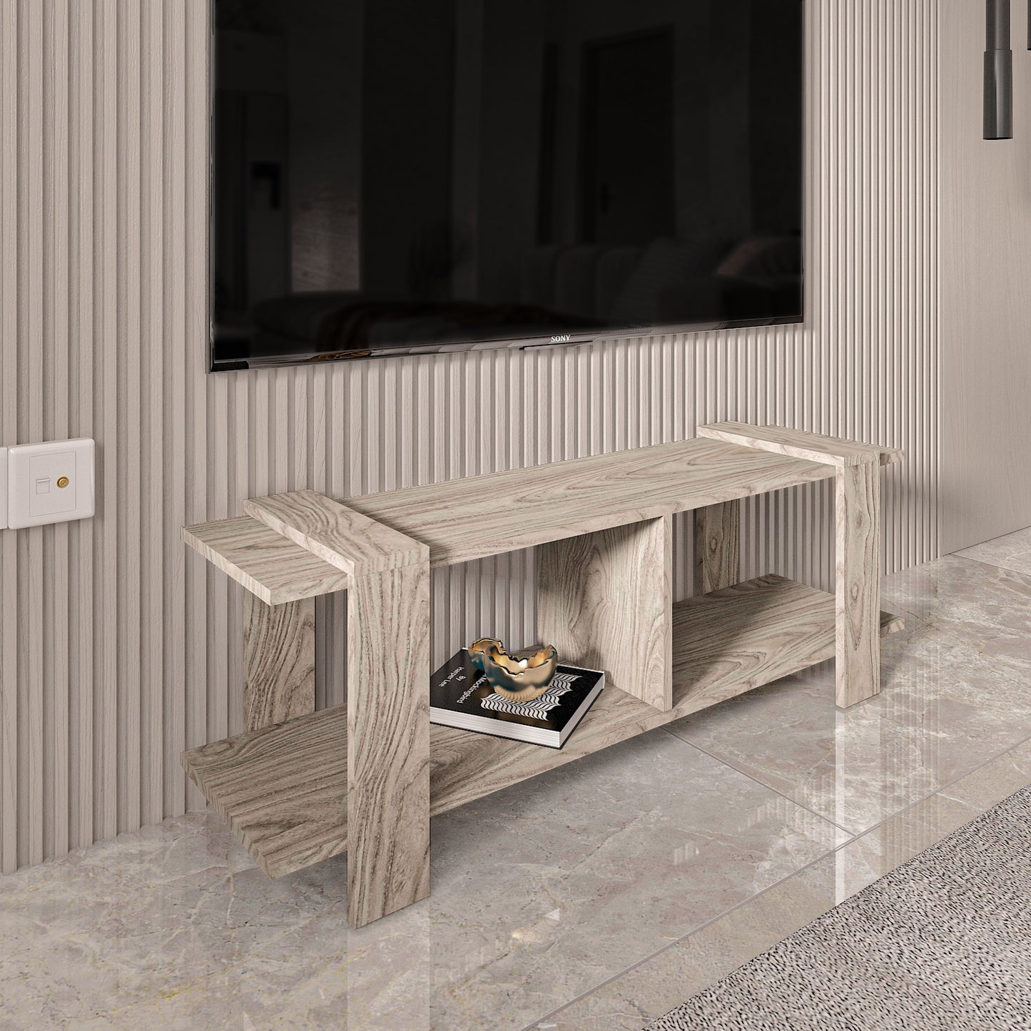 TV Unit - Multi Color - MDF - 120x30x43 cm