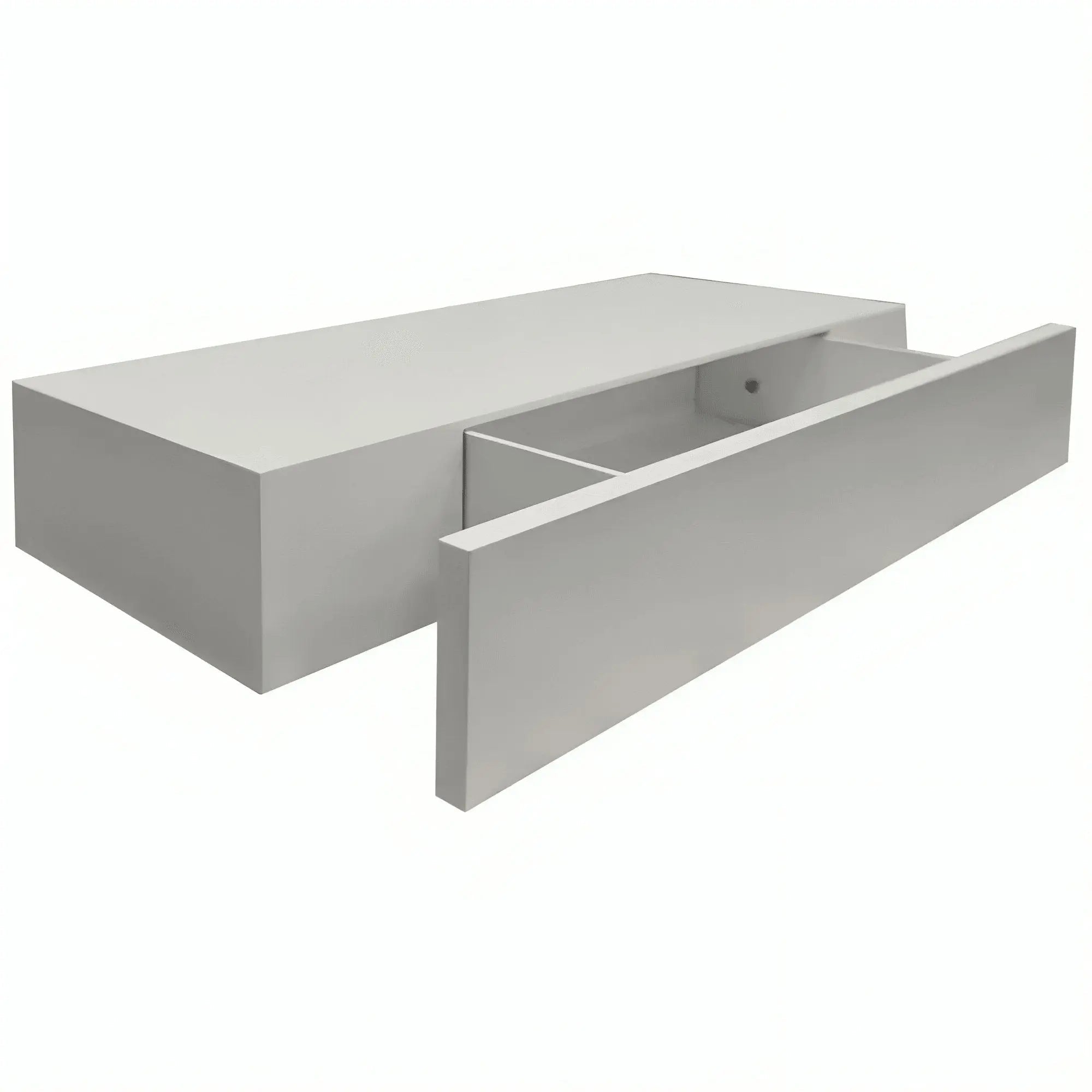 shelf with drawer -PW-white-85x30x15 cm