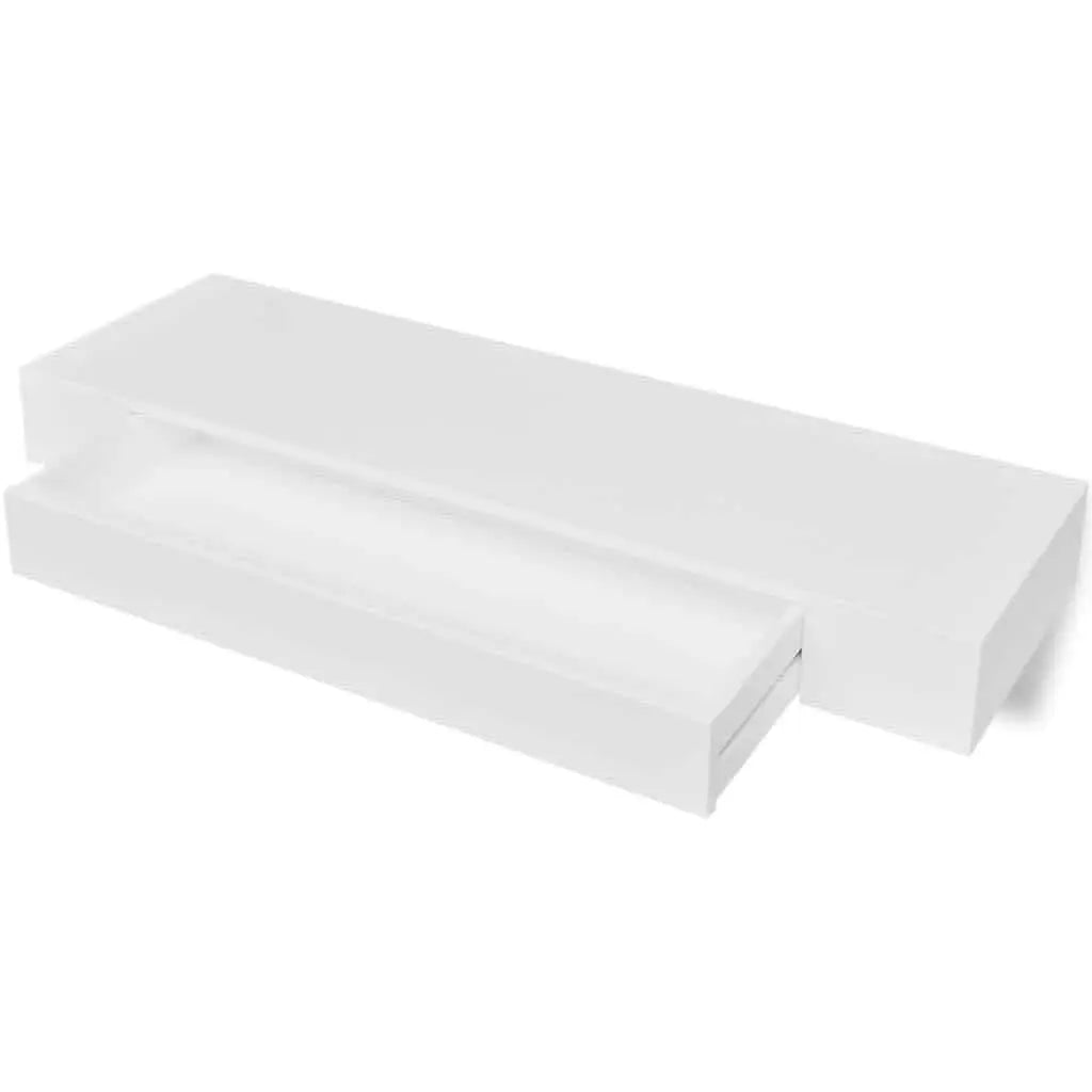 رف مع درج PW-White-85x30x15 سم -