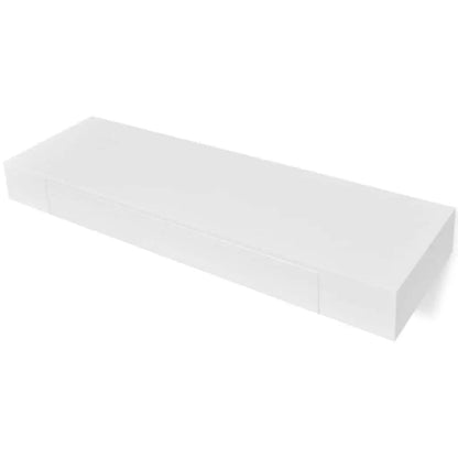 رف مع درج PW-White-85x30x15 سم -