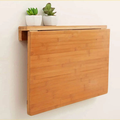 مكتب مثبت على الحائط - بني - 85x55x35 سم