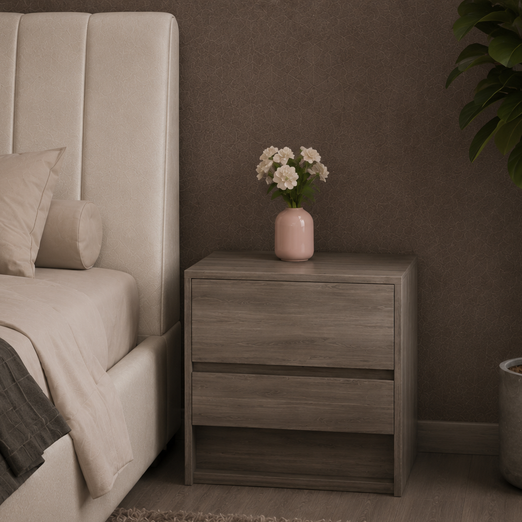 Full Bedroom  - MDF Wood - Gray