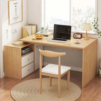 Desk - MDF Wood - Beige & White - 140x60x75 cm - Cataloug