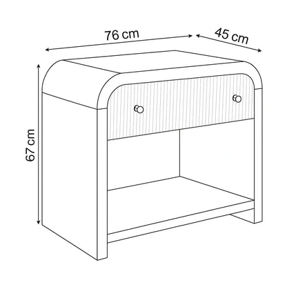 Commode - MDF Wood - Multi Color - 76x45x67 cm - Cataloug