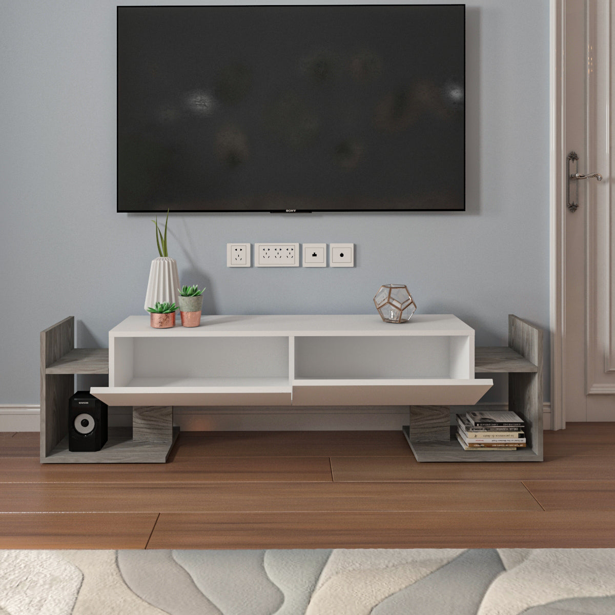 TV Unit - Multi Color - MDF - 160x30x42 cm