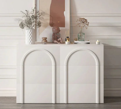 Drawer Unit - MDF Wood - White - 120x40x80 cm