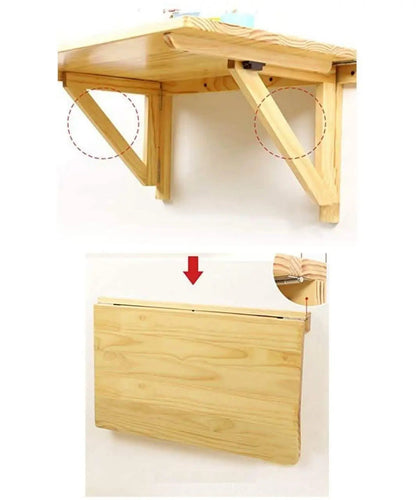 رف حائطي - لون خشبي - 90×55×35 سم