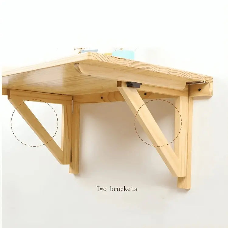 رف حائطي - لون خشبي - 90×55×35 سم