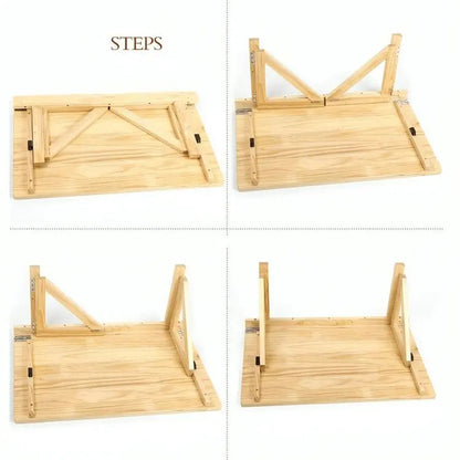 رف حائطي - لون خشبي - 90×55×35 سم