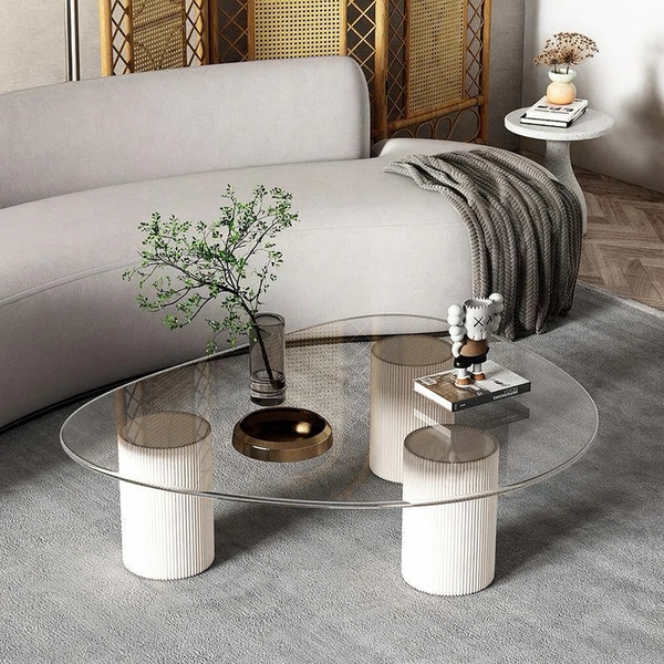 Table - Fiber Glass - Beige - 50x130 cm