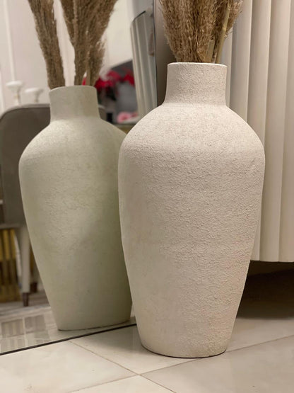 مزهرية - فخار - ؤف وايت - ٢٩×٧٣ سم