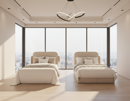 سرير - خشب ام دي اف- بيج - متعدد المقاسات