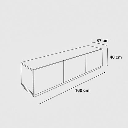 TV Unit - Multi Color - MDF - 160x37x40 cm