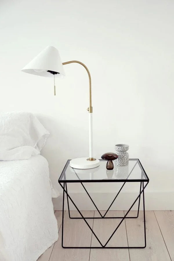 Commode - Steel - Glass - Black - 60x50x50 cm - Cataloug