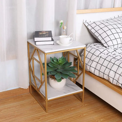 Commode - Steel - MDF - Gold - 60x50x50 cm - Cataloug