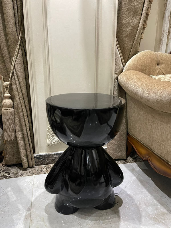 Table - Fiber Glass - Black - 43x65 cm