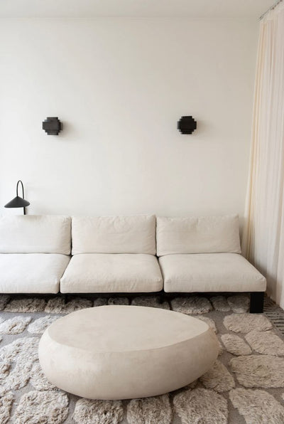 ترابيزة - فايبر جلاس - اوف وايت - ١٢٠×٣٥ سم