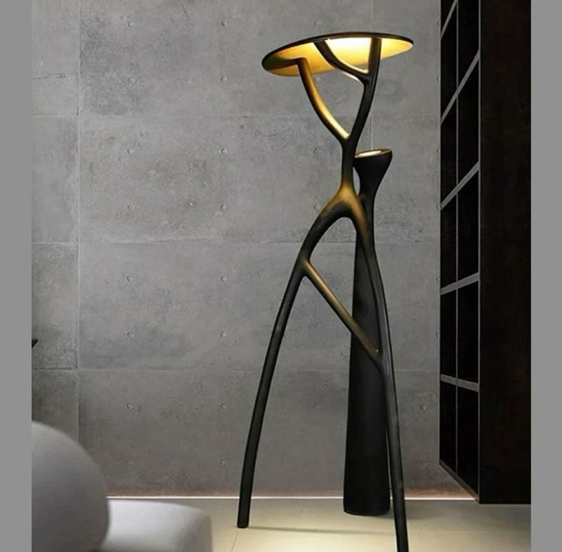 Floor Lampadaire - Fiber Glass - Black - 50x160 cm