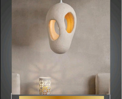 Chandeliar - Fiber Glass - Beige - 15x30 cm