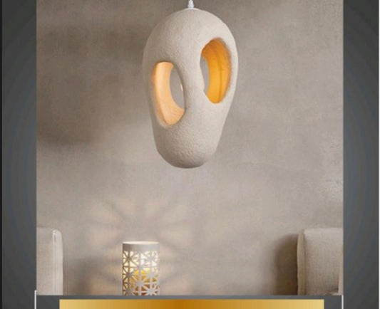 Chandeliar - Fiber Glass - Beige - 15x30 cm