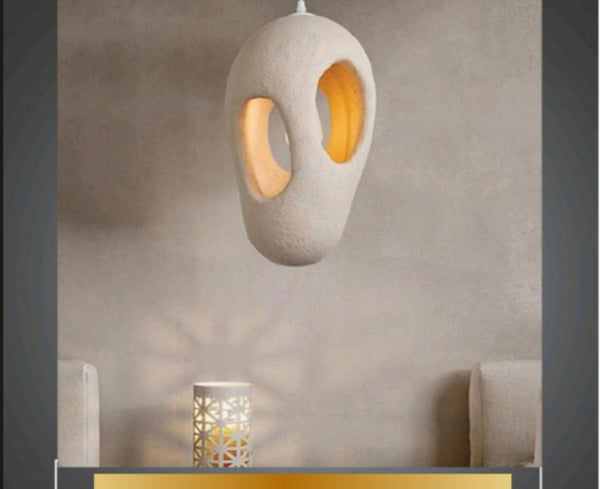 Chandeliar - Fiber Glass - Beige - 15x30 cm