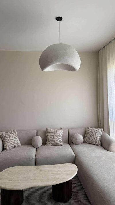 Chandeliar - Fiber Glass - Off White - 50 cm