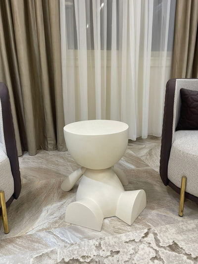 Table - Fiber Glass - Off White - 43x50 cm