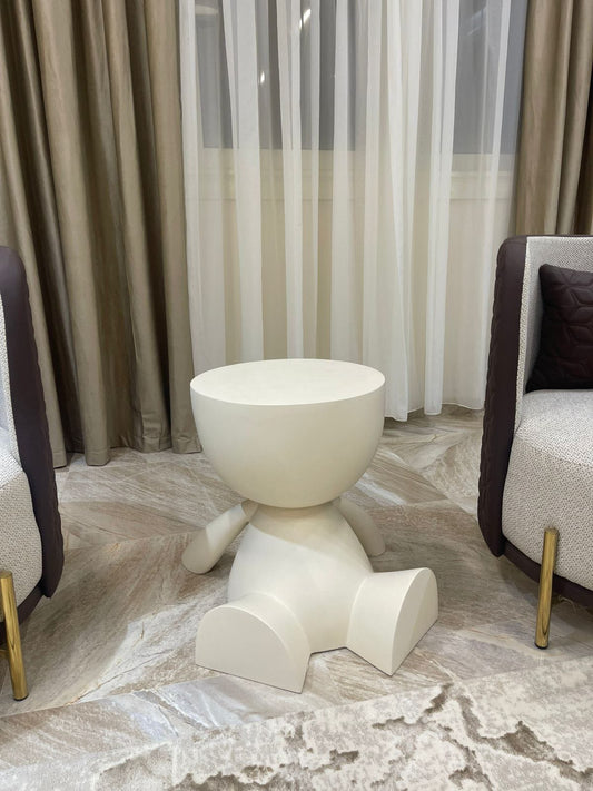 Table - Fiber Glass - Off White - 43x50 cm