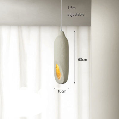 Chandeliar - Fiber Glass - Off White - 18x63 cm