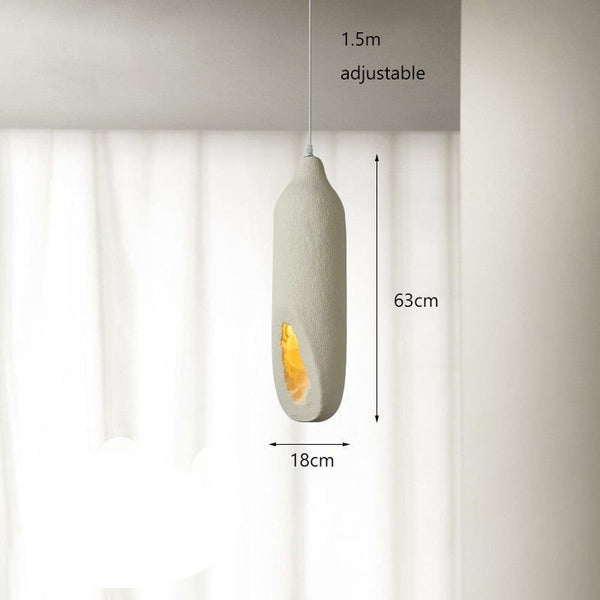 Chandeliar - Fiber Glass - Off White - 18x63 cm