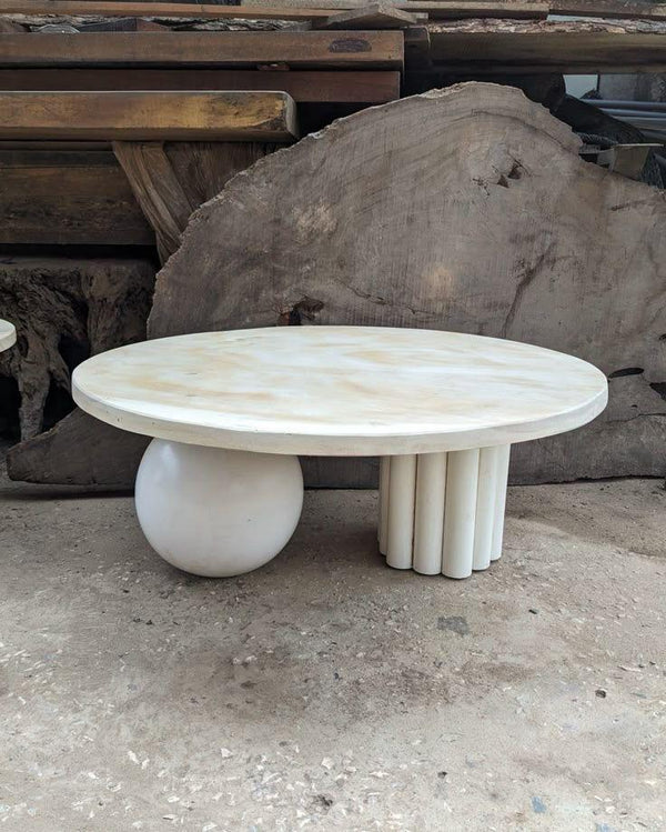 Table - Fiber Glass - Beige - 90x45 cm